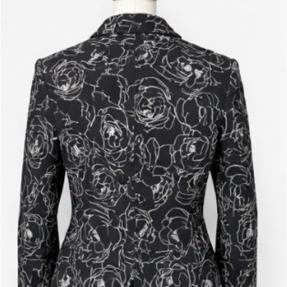 Jones New York Country Embroidered Blazer - 100% Cotton - Picture 4 of 4